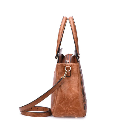 MELLOW WORLD Salome 3D Embossed Floral Satchel