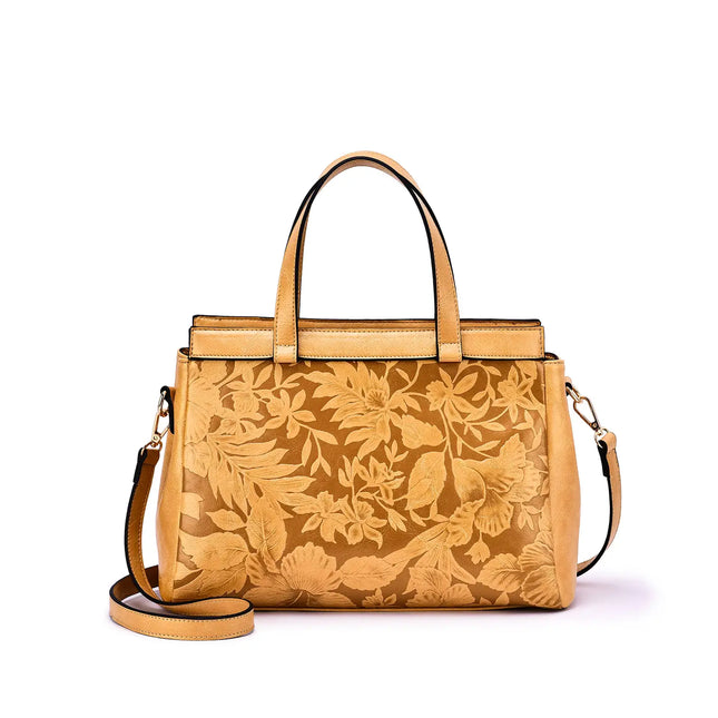 MELLOW WORLD Salome 3D Embossed Floral Satchel