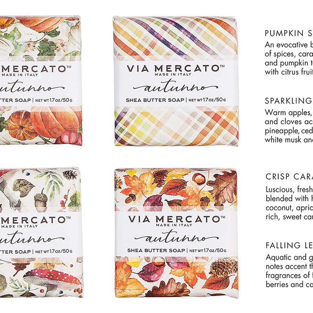 VIA MERCATO -  Autunno Mini Soap Assortment
