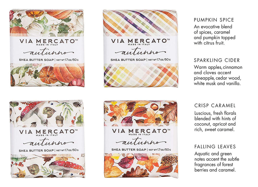 VIA MERCATO -  Autunno Mini Soap Assortment