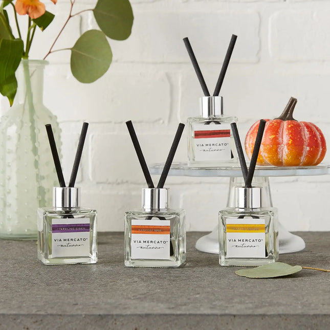VIA MERCATO - Autunno Petite Reed Diffusers - Sparkling Cider