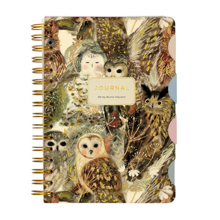 BV by Bruno Visconti Art Journal A5 - Owls