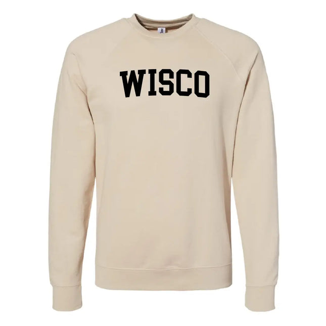 UP NORTH BOUTIQUE - Unisex Wisco Sweatshirt - Tan