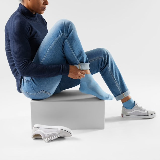 Smartwool Everyday Roll Top Ankle Socks - (Unisex) - Serene Blue