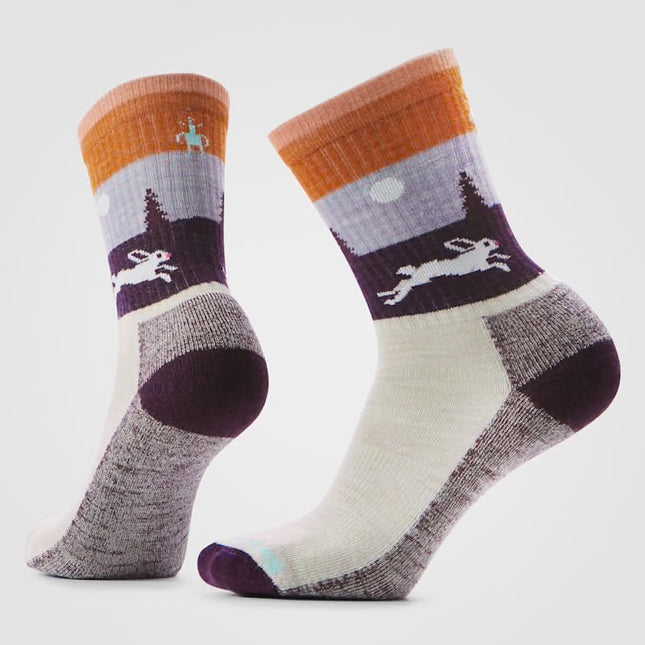 Smartwool Everyday Hare Chase Crew Socks - (Unisex) - Moonbeam