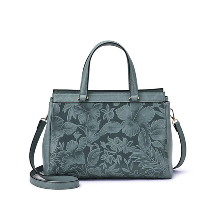 MELLOW WORLD Salome 3D Embossed Floral Satchel
