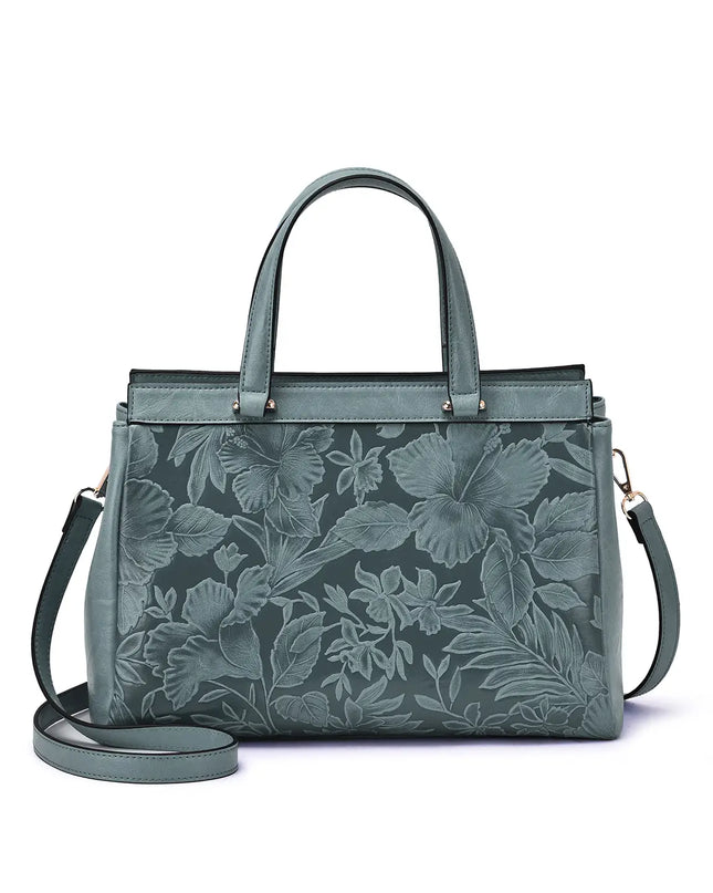 MELLOW WORLD Salome 3D Embossed Floral Satchel