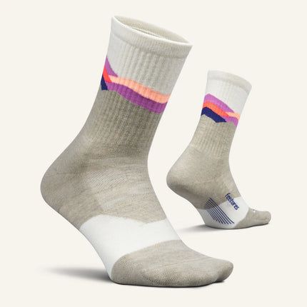 Feetures Trail Max Cushion Mini Crew - MOUNTAIN HIGH CREAM