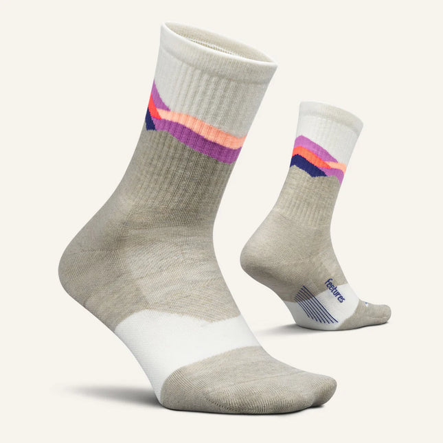 Feetures Trail Max Cushion Mini Crew - MOUNTAIN HIGH CREAM