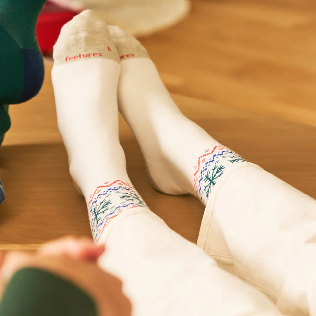 Feetures Everyday Max Cushion Crew - SNOW CREAM