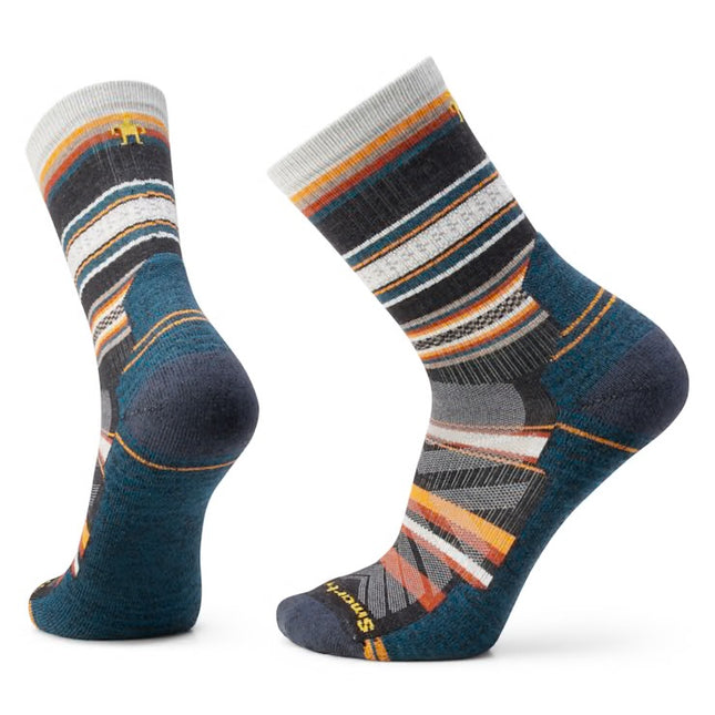 Smartwool Hike Panorama Crew Socks - (Unisex) - Charcoal