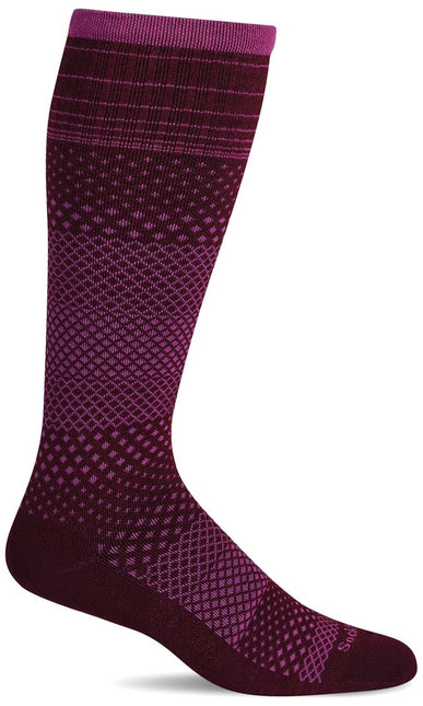 Sockwell Women’s Micro Grade | Moderate Graduated Compression Socks - Cranberry