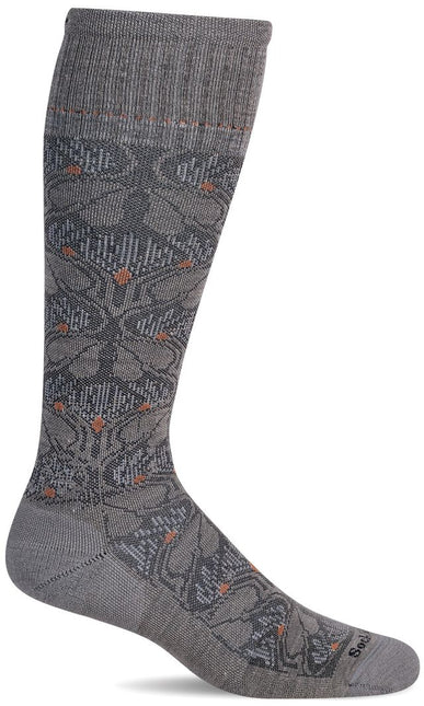 Sockwell Women’s Floral Tapestry | Moderate Graduated Compression Socks - Putty