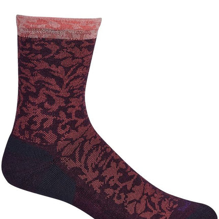 Sockwell Plantar Cush Crew| Plantar Relief Socks - Blackberry
