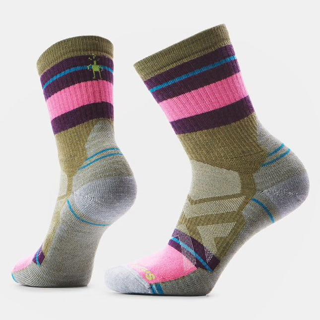 Smartwool Hike Saturnsphere Crew Socks - (Women’s) - Winter Moss