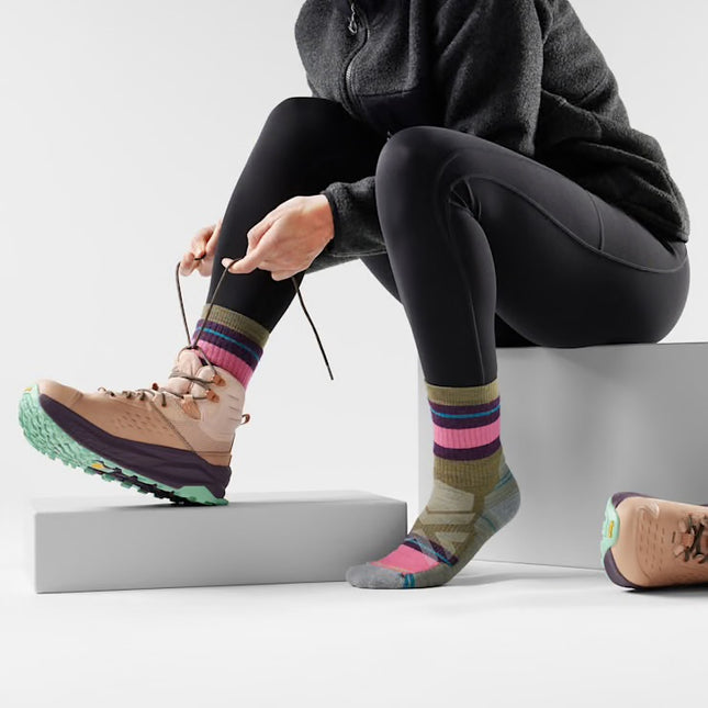 Smartwool Hike Saturnsphere Crew Socks - (Women’s) - Winter Moss