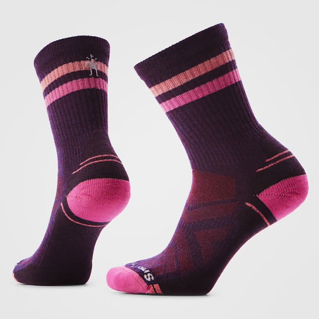 Smartwool Hike Tube Stripe Crew Socks - (Women’s) - Purple Iris