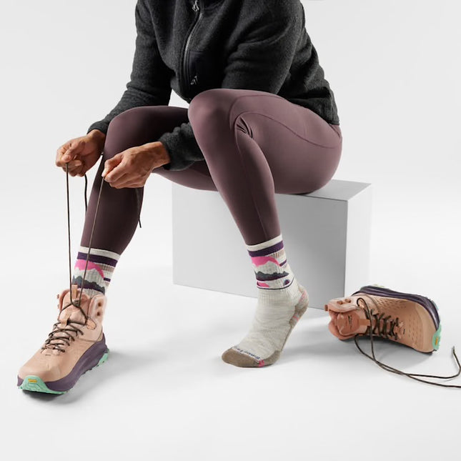 Smartwool Hike Mountain Moon Crew Socks - (Women’s) - Ash