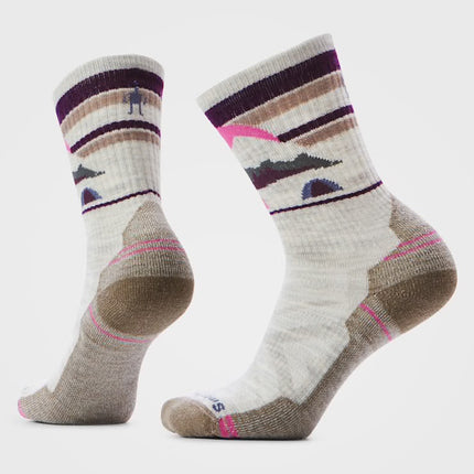 Smartwool Hike Mountain Moon Crew Socks - (Women’s) - Ash