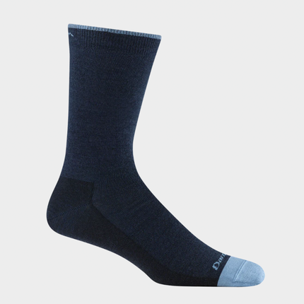 Darn Tough Men's Solid Crew Lightweight Lifestyle Socks - Eclipse/Vapor