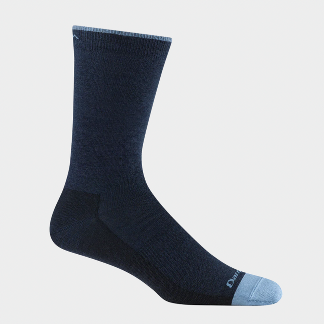 Darn Tough Men's Solid Crew Lightweight Lifestyle Socks - Eclipse/Vapor