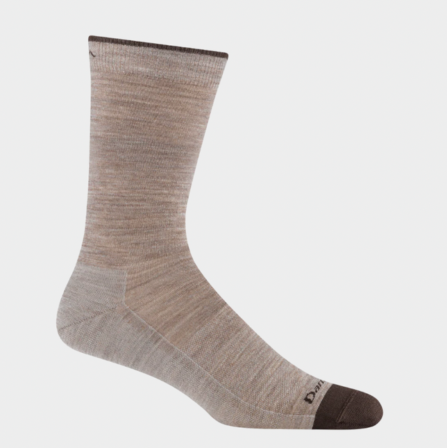 Darn Tough Men's Solid Crew Lightweight Lifestyle Socks - Rye/Earth