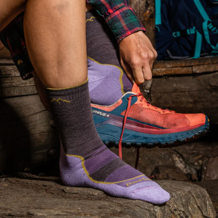 Darn Tough Women's Light Hiker Micro Crew Lightweight Hiking Socks - Taupe