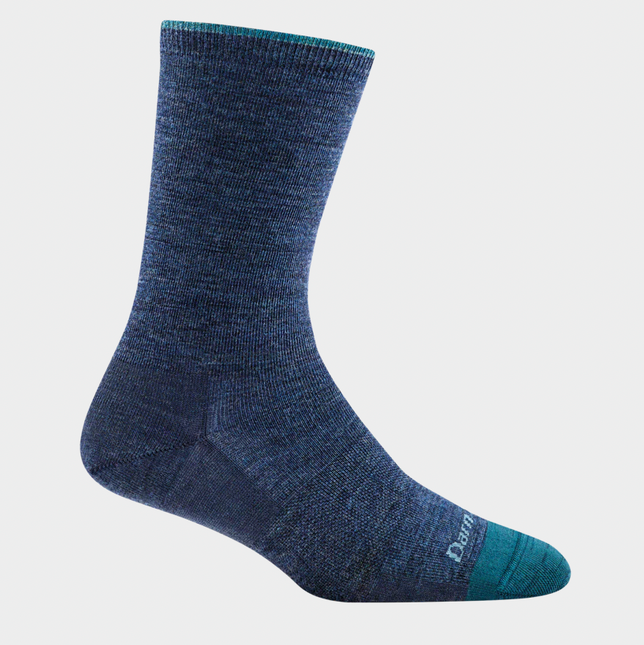 Darn Tough Women's Solid Basic Crew Lightweight Lifestyle Socks - Denim