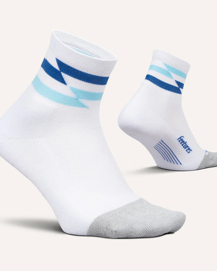 Feetures Elite Light Cushion Quarter - White Track