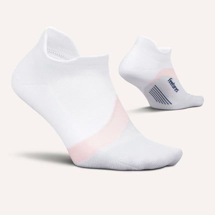 Feetures Elite Light Cushion No Show Tab - White Rose