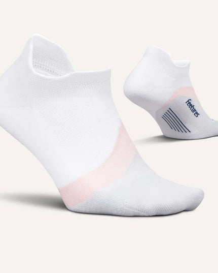Feetures Elite Light Cushion No Show Tab - White Rose