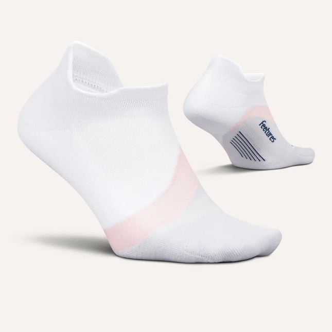 Feetures Elite Light Cushion No Show Tab - White Rose
