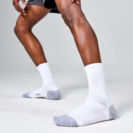 Feetures Elite Max Cushion Mini Crew - White