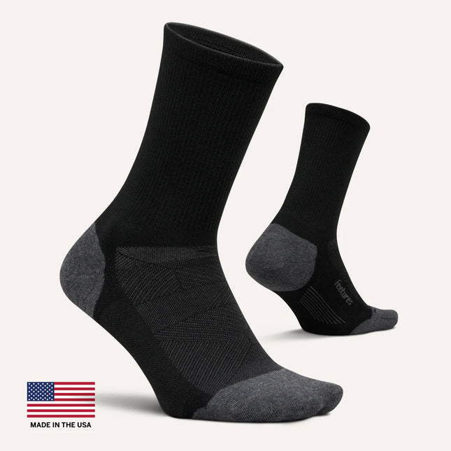 Feetures Elite Max Cushion Mini Crew - Black