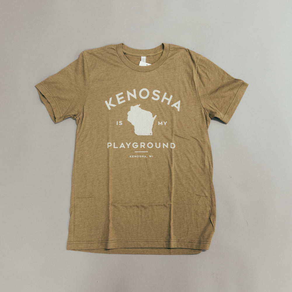 GILTEE KENOSHA IS MY PLAYGROUND TEE - OLIVE