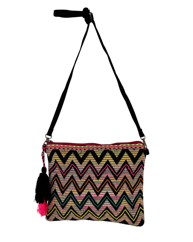 Chloe & Lex Rainbow Zig Zag Crossbody