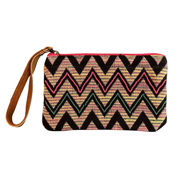Chloe & Lex Rainbow Zig Zag Wristlet