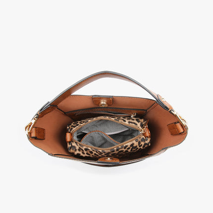 JEN & CO Abby Lizard 2-in-1 Bucket Bag w/ Guitar Strap