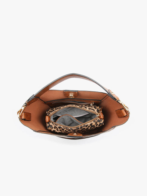 JEN & CO Abby Lizard 2-in-1 Bucket Bag w/ Guitar Strap