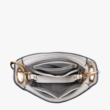 JEN & CO Rochelle Crocodile Print Hobo Bag