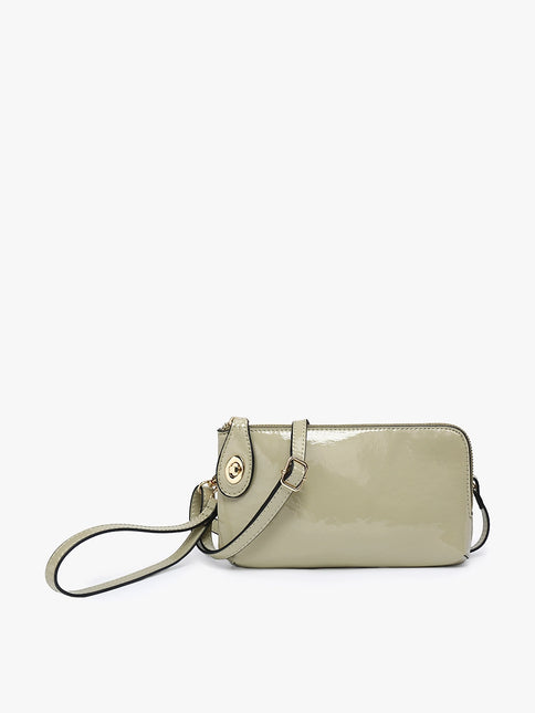 JEN & CO Kendall High Gloss Crossbody Wristlet