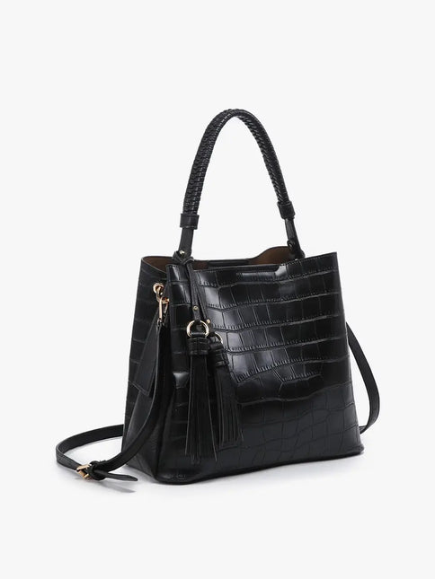 JEN & CO Olivia Crocodile Hobo Bag