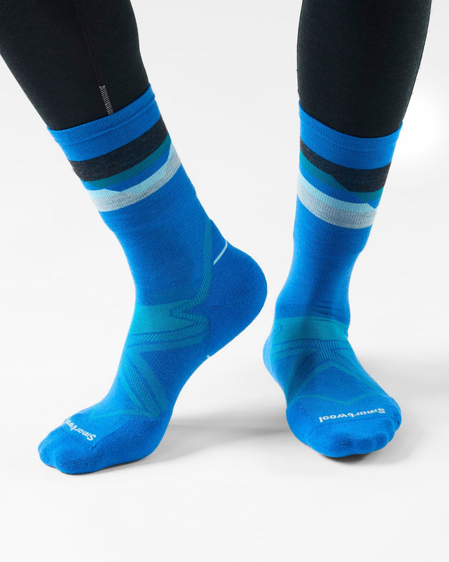 Smartwool Run Cold Weather Targeted Cushion Horizons Crew Socks (Unisex) - Laguna Blue (Copy)