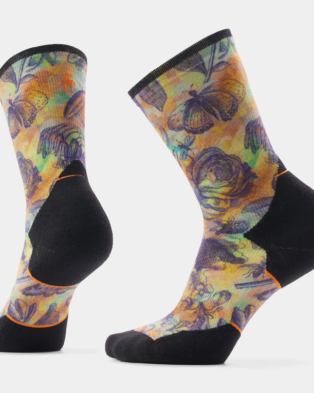 Smartwool Trail Run Floral Party Print Crew Socks (Women's) - Multi Color