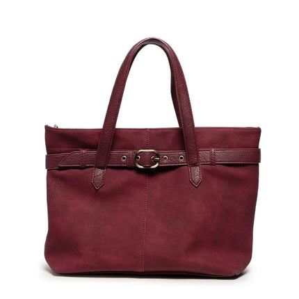 Joy Susan Geneva Sueded Belted Tote Crossbody