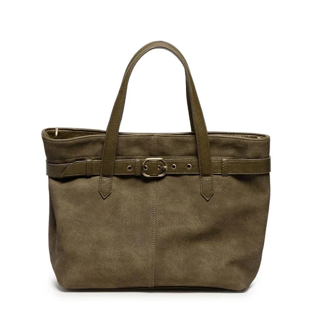 Joy Susan Geneva Sueded Belted Tote Crossbody