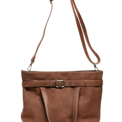 Joy Susan Geneva Sueded Belted Tote Crossbody