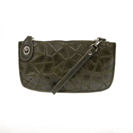 Geo Crossbody Wristlet Clutch