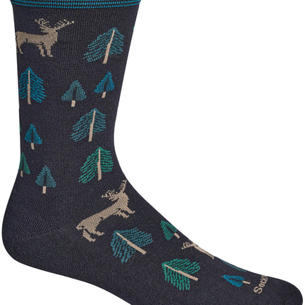 Sockwell Men's Woodsy | Essential Comfort Socks - Black
