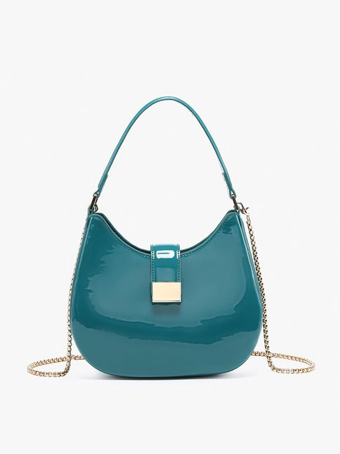 JEN & CO Malta High Gloss Shoulder Bag